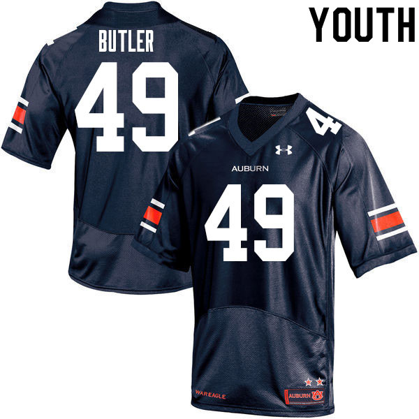 Youth #49 Dre Butler Auburn Tigers College Football Jerseys Sale-Navy